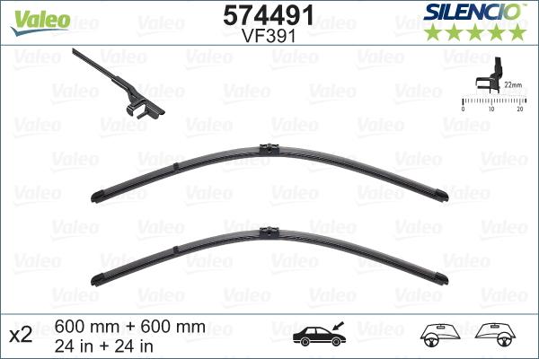 Valeo 574491 - Wiper Blade onlydrive.pro