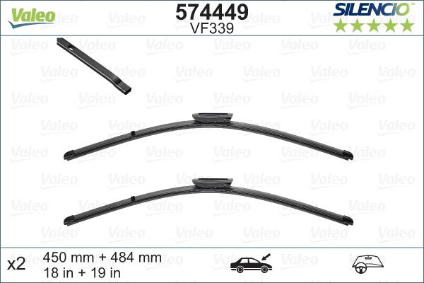 Valeo 574449 - Wiper Blade onlydrive.pro