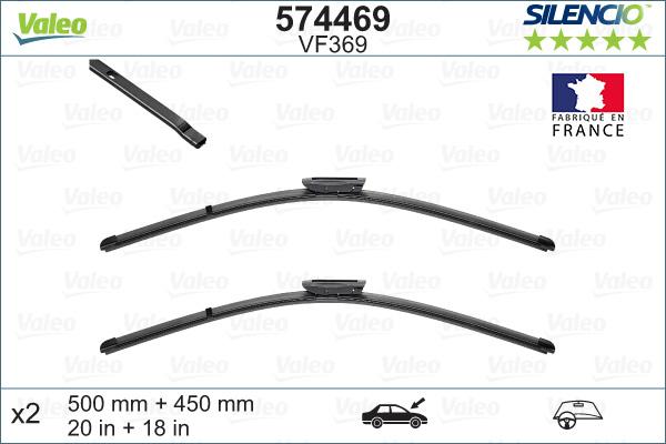 Valeo 574469 - Wiper Blade onlydrive.pro