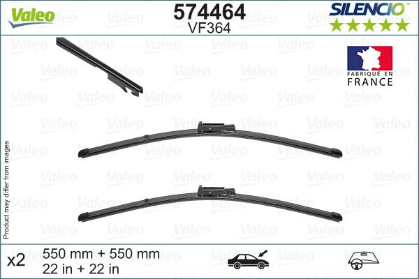 Valeo 574464 - Wiper Blade onlydrive.pro