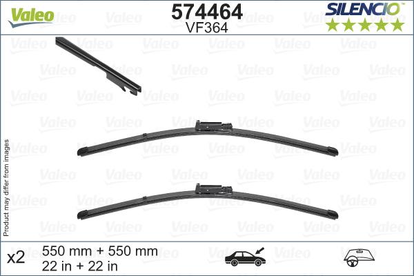 Valeo 574464 - Wiper Blade onlydrive.pro