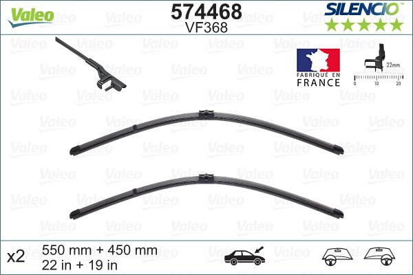 Valeo 574468 - Wiper Blade onlydrive.pro