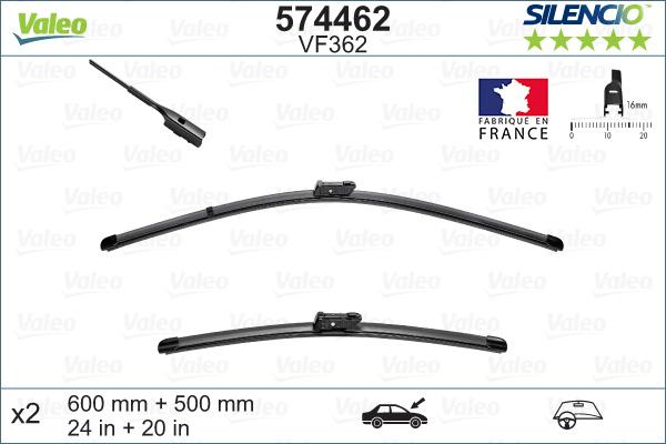 Valeo 574462 - Wiper Blade onlydrive.pro