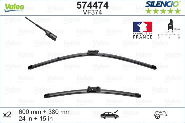 Valeo 574474 - Wiper Blade onlydrive.pro