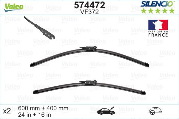 Valeo 574472 - Wiper Blade onlydrive.pro