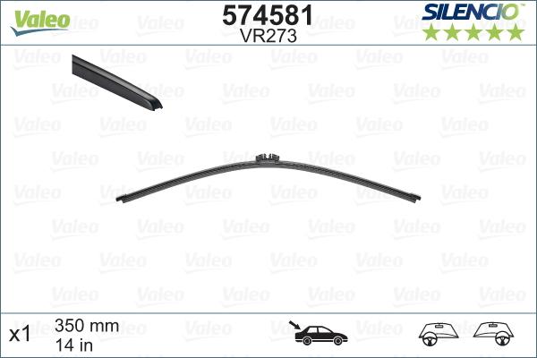 Valeo 574581 - Wiper Blade onlydrive.pro