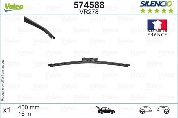 Valeo 574588 - Wiper Blade onlydrive.pro