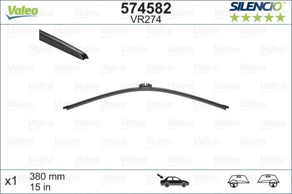 Valeo 574582 - Wiper Blade onlydrive.pro