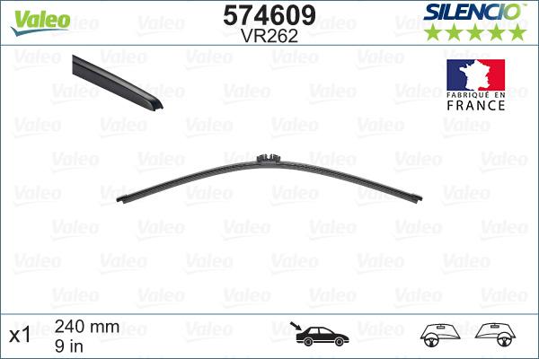 Valeo 574609 - Wiper Blade onlydrive.pro