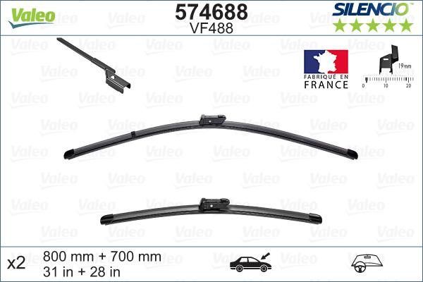 Valeo 574688 - Wiper Blade onlydrive.pro