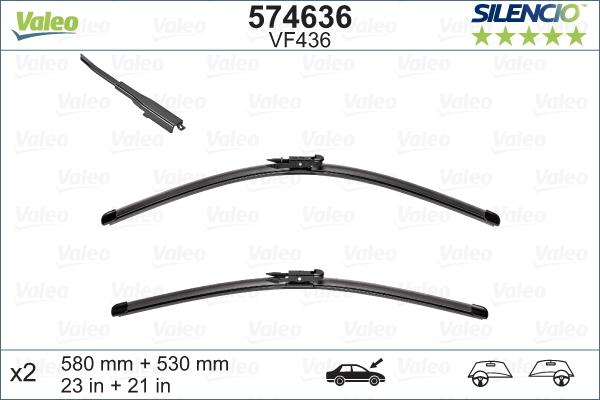 Valeo 574636 - Wiper Blade onlydrive.pro