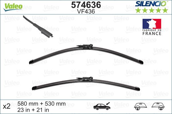 Valeo 574636 - Wiper Blade onlydrive.pro