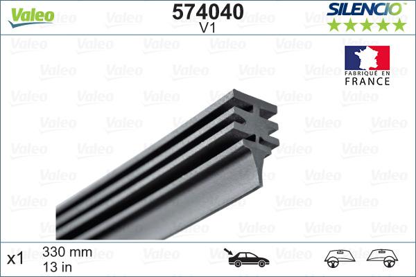 Valeo 574040 - Wiper Blade Rubber onlydrive.pro