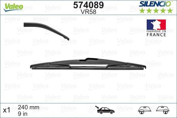 Valeo 574089 - Wiper Blade onlydrive.pro