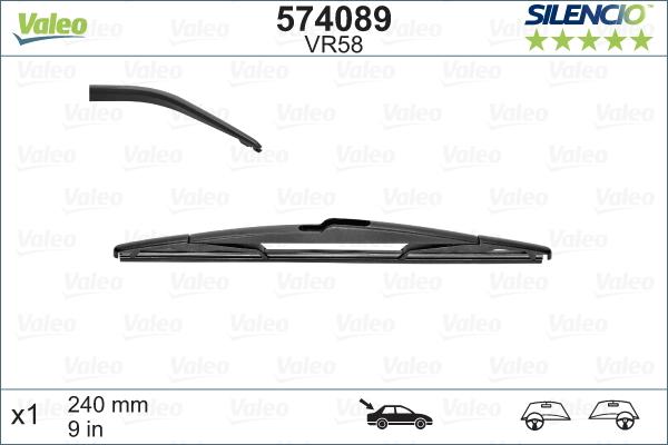 Valeo 574089 - Wiper Blade onlydrive.pro