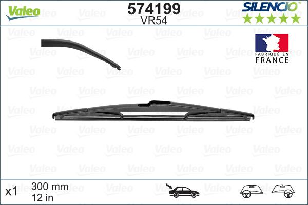 Valeo 574199 - Wiper Blade onlydrive.pro