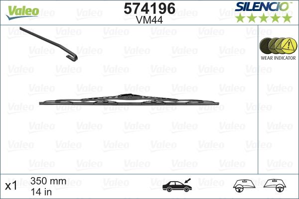 Valeo 574196 - Wiper Blade onlydrive.pro