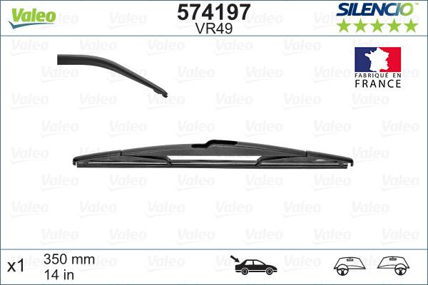 Valeo 574197 - Wiper Blade onlydrive.pro