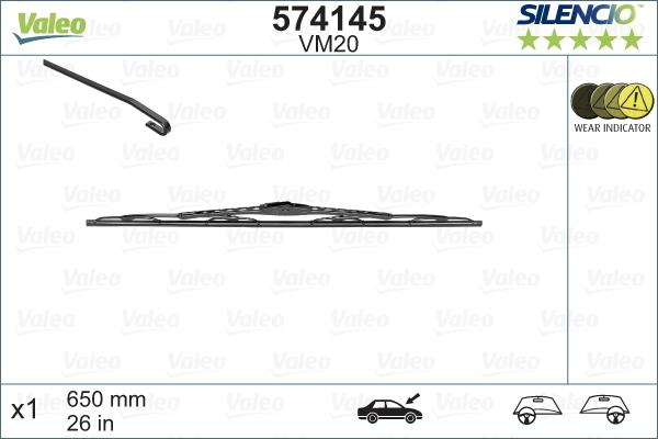 Valeo 574145 - Wiper Blade onlydrive.pro