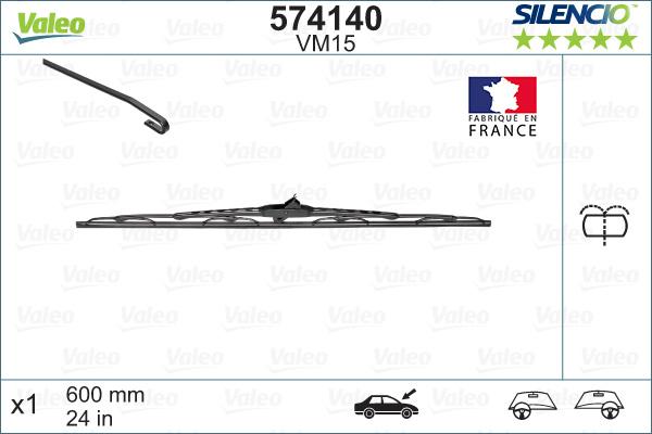 Valeo 574140 - Wiper Blade onlydrive.pro