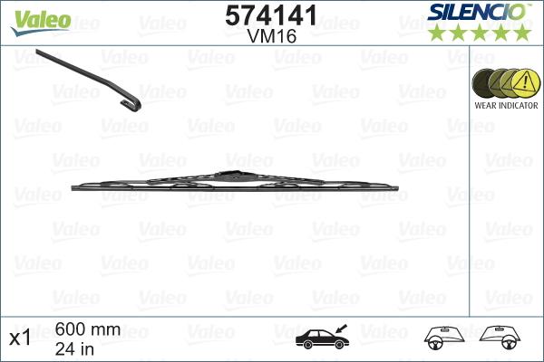 Valeo 574141 - Wiper Blade onlydrive.pro