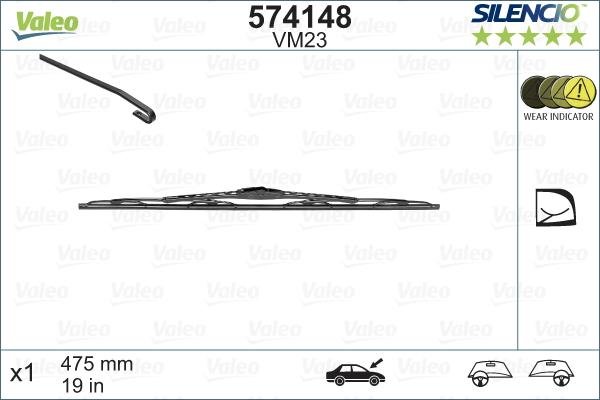 Valeo 574148 - Wiper Blade onlydrive.pro