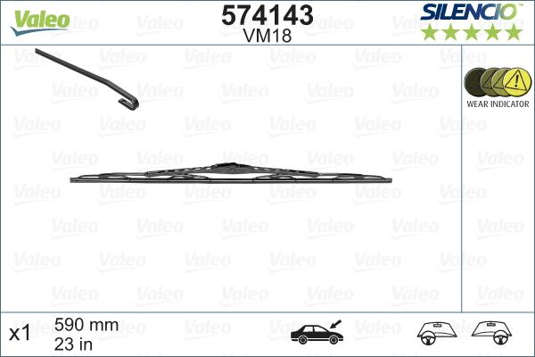 Valeo 574143 - Wiper Blade onlydrive.pro