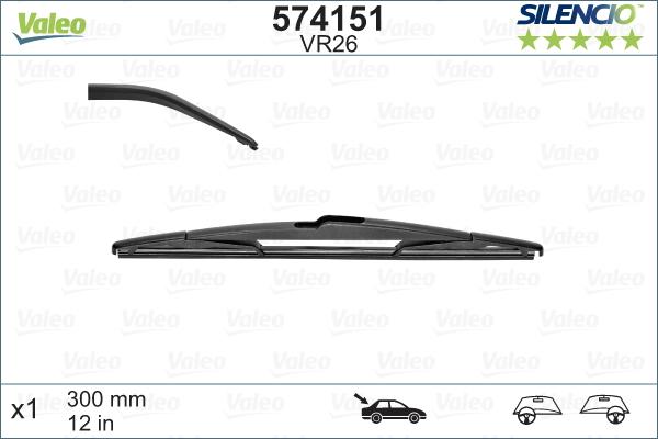 Valeo 574151 - Wiper Blade onlydrive.pro