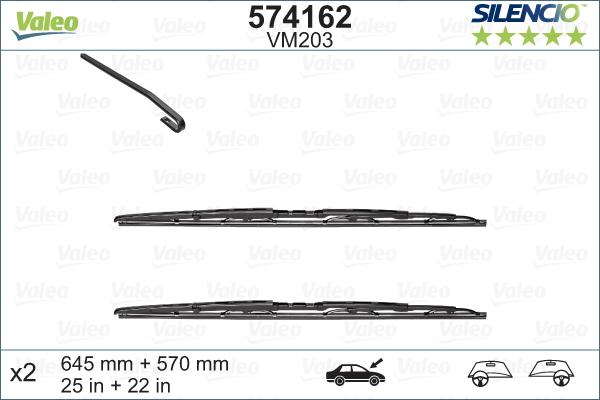 Valeo 574162 - Wiper Blade onlydrive.pro