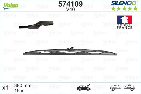 Valeo 574109 - Wiper Blade onlydrive.pro