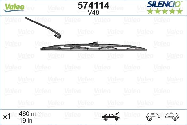 Valeo 574114 - Wiper Blade onlydrive.pro