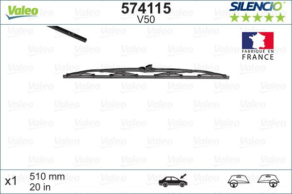 Valeo 574115 - Wiper Blade onlydrive.pro