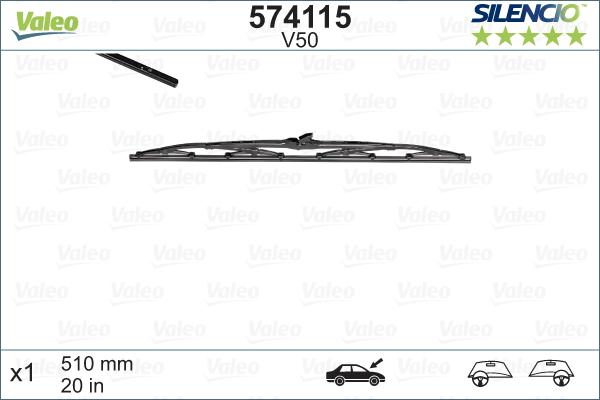 Valeo 574115 - Wiper Blade onlydrive.pro