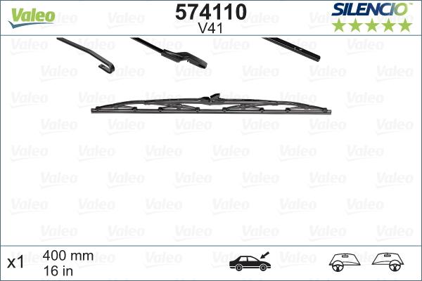 Valeo 574110 - Wiper Blade onlydrive.pro