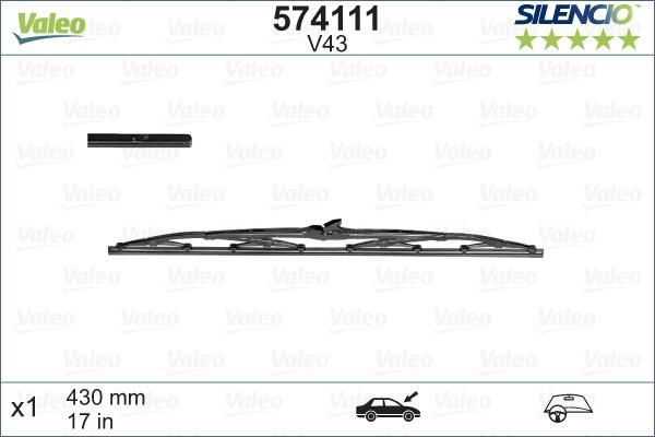 Valeo 574111 - Wiper Blade onlydrive.pro