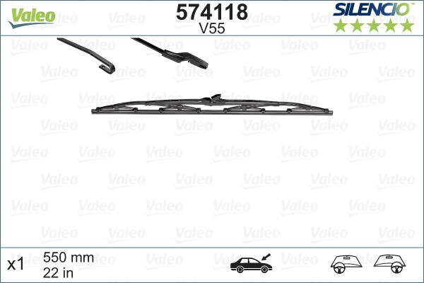 Valeo 574118 - Wiper Blade onlydrive.pro