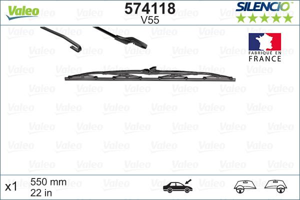 Valeo 574118 - Wiper Blade onlydrive.pro