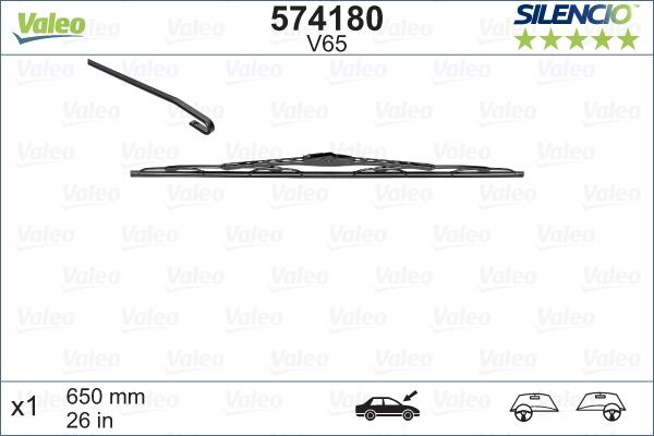 Valeo 574180 - Wiper Blade onlydrive.pro