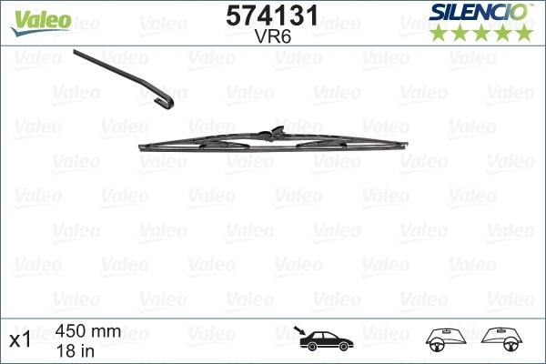 Valeo 574131 - Wiper Blade onlydrive.pro