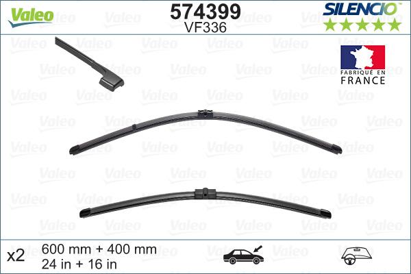 Valeo 574399 - Wiper Blade onlydrive.pro