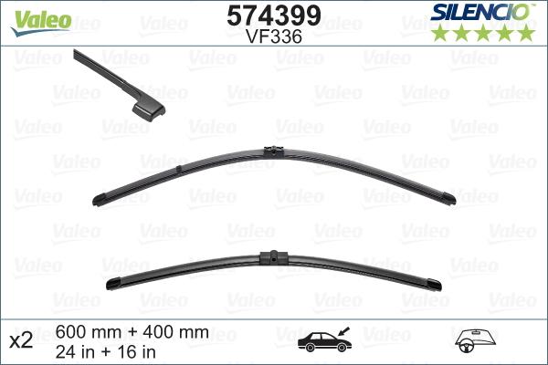 Valeo 574399 - Wiper Blade onlydrive.pro