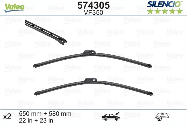 Valeo 574305 - Wiper Blade onlydrive.pro