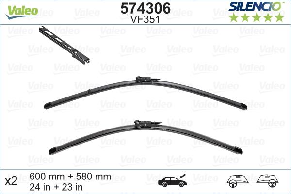 Valeo 574306 - Wiper Blade onlydrive.pro