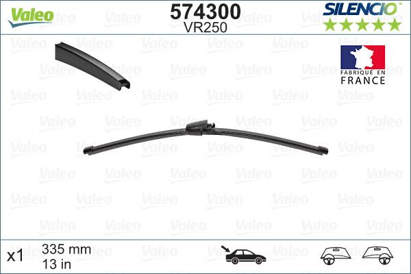 Valeo 574300 - Wiper Blade onlydrive.pro