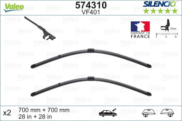 Valeo 574310 - Wiper Blade onlydrive.pro