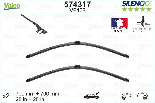 Valeo 574317 - Wiper Blade onlydrive.pro