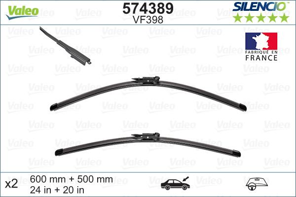 Valeo 574389 - Wiper Blade onlydrive.pro