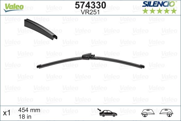 Valeo 574330 - Wiper Blade onlydrive.pro