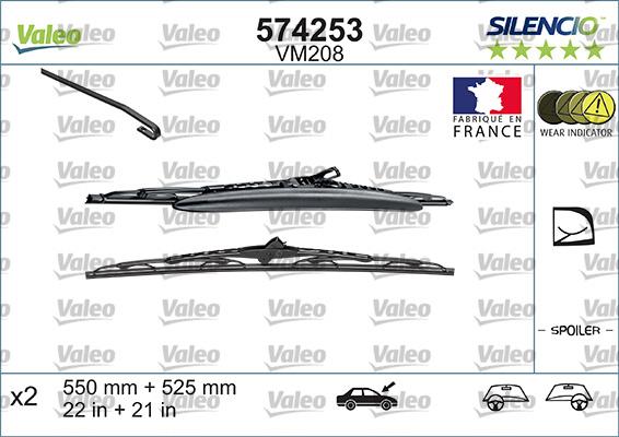 Valeo 574253 - Wiper Blade onlydrive.pro