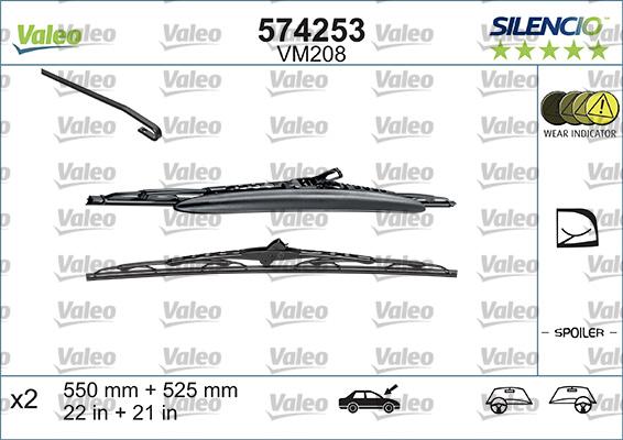 Valeo 574253 - Wiper Blade onlydrive.pro